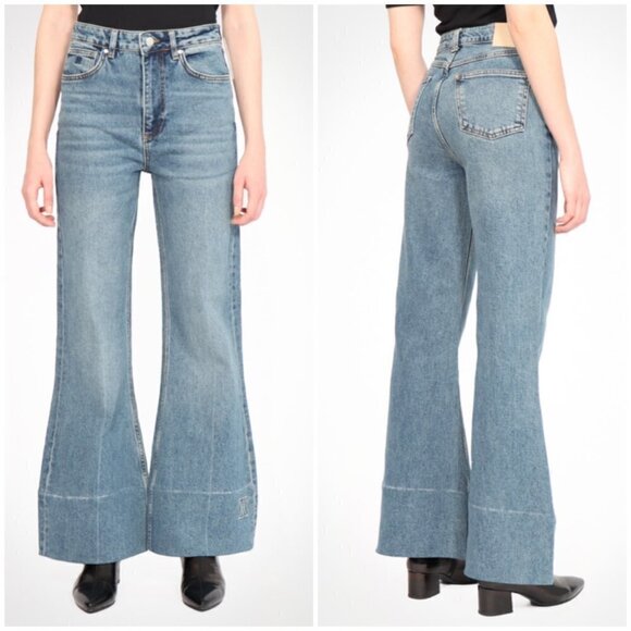 💕AMENDI💕 Joni Flare Jeans ~ Long Time Blue 28 x 32 NWT - Picture 5 of 16